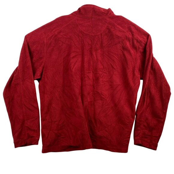 L.L. Bean Mens Red 1/4 Zip Fleece Pullover Jacket XL 100% Polyester Gorpcore - Picture 2 of 9